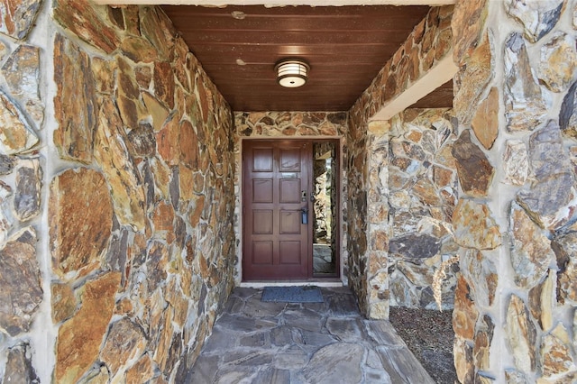 view of exterior entry