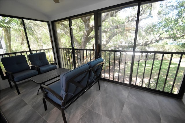 1508 Pelican Cove Rd Unit Gr233, Sarasota, FL 34231 - sunroom with lofted ceiling