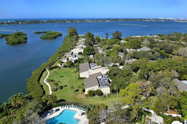 1508 Pelican Cove Rd Unit Gr233, Sarasota, FL 34231 - view of property location with a nearby body of water and a pool