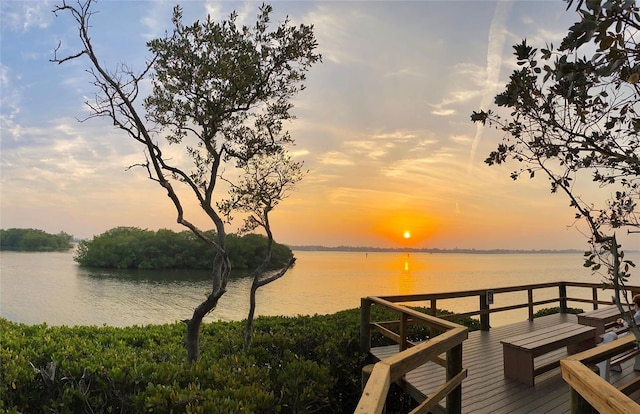 1508 Pelican Cove Rd Unit Gr233, Sarasota, FL 34231 - dock featuring a water view