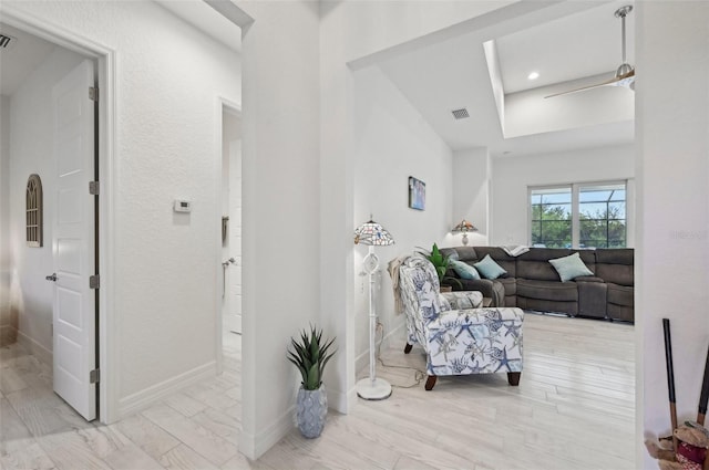 interior space featuring light hardwood / wood-style floors