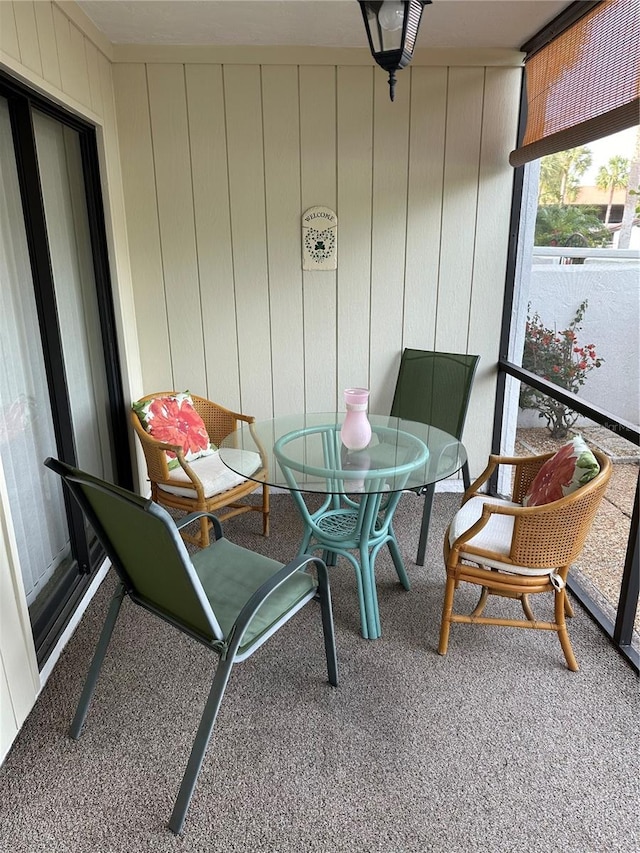 view of sunroom / solarium