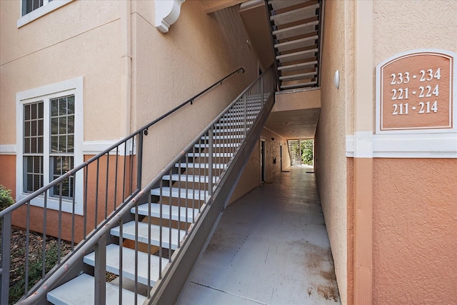 view of staircase