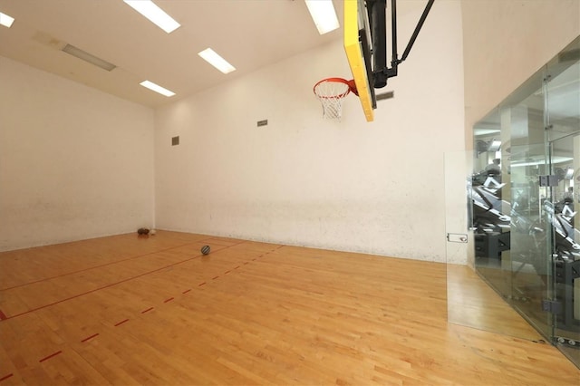 view of basketball court