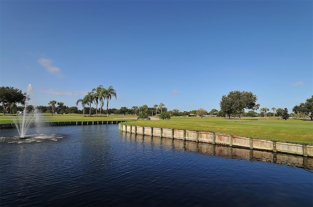 view of water feature