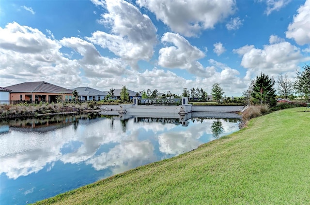 property view of water