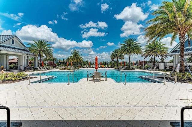 view of pool with a patio area