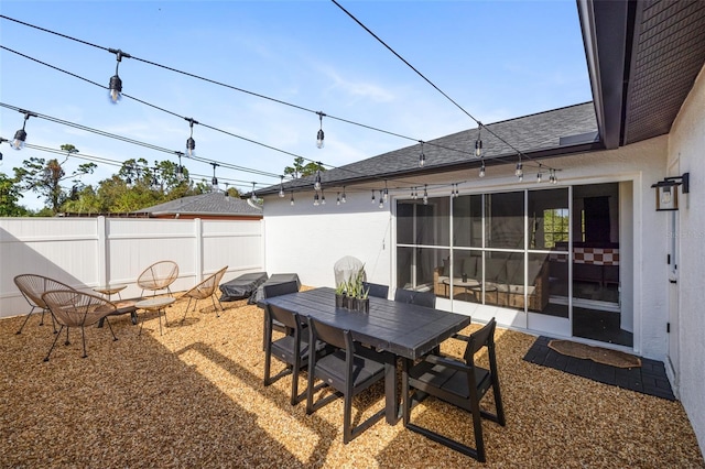 1953 Wheeling Ave, North Port, FL 34288 - view of patio featuring outdoor dining area