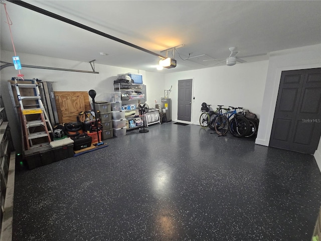 1953 Wheeling Ave, North Port, FL 34288 - garage with a garage door opener and electric water heater