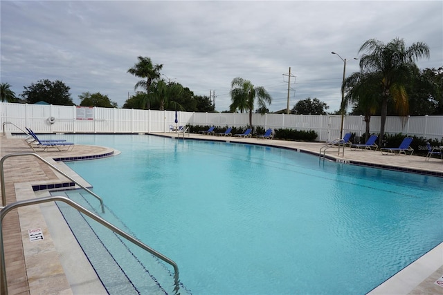 view of pool with a patio