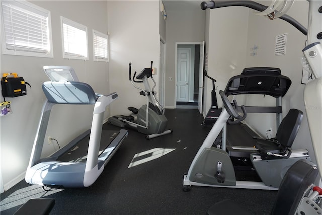 view of exercise room