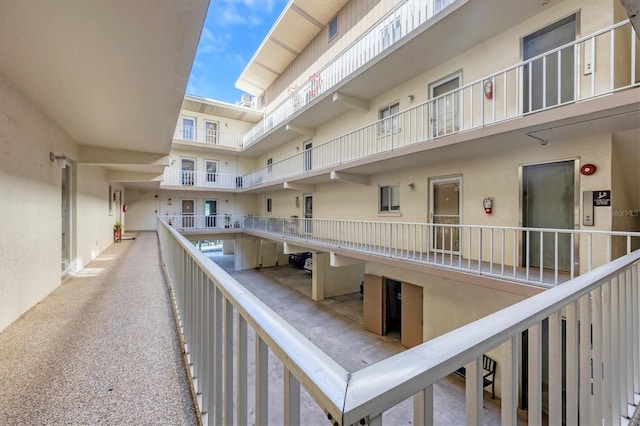 balcony with elevator