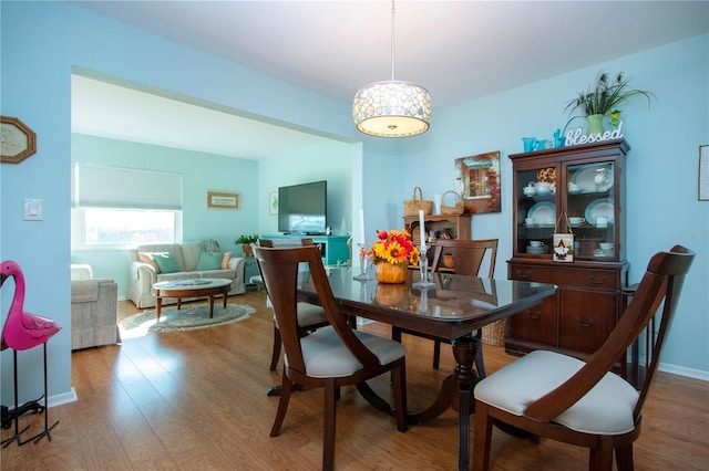 dining room featuring hardwood / wood-style floors