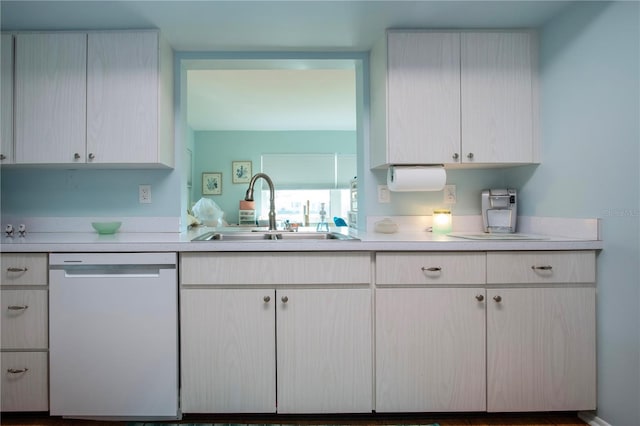 kitchen with sink and stainless steel dishwasher