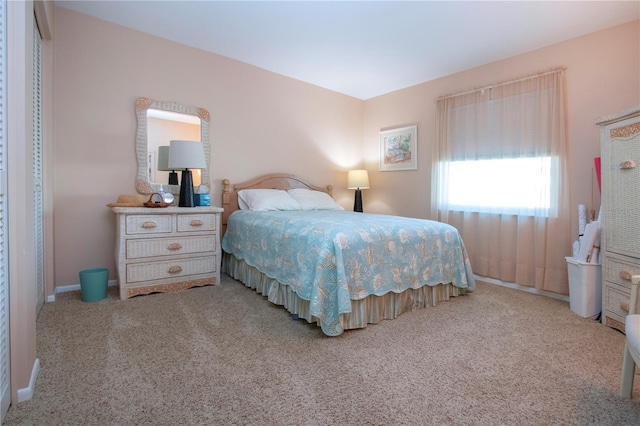 bedroom featuring carpet flooring