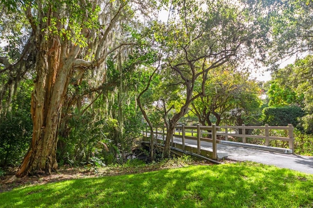 surrounding community featuring a lawn