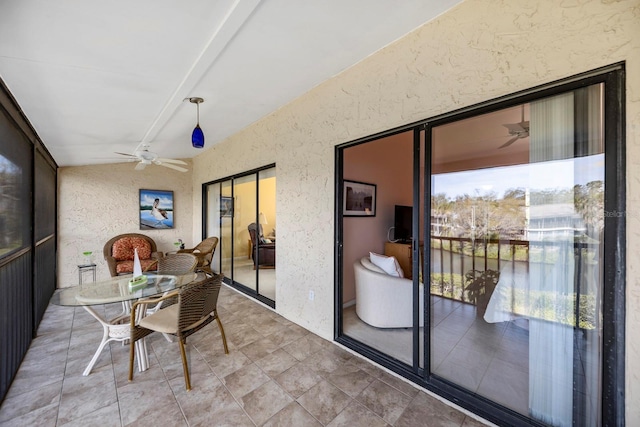 1519 Pelican Point Dr Unit 292, Sarasota, FL 34231 - sunroom / solarium with ceiling fan