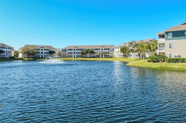 view of water feature