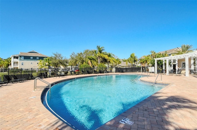 view of pool with a patio area