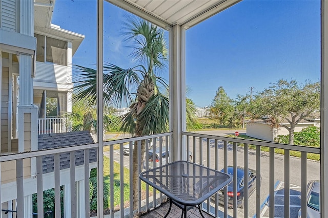 view of balcony