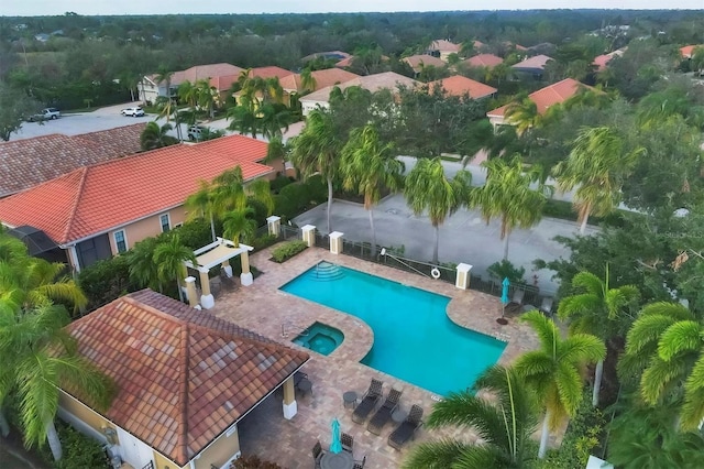 view of pool with a patio area