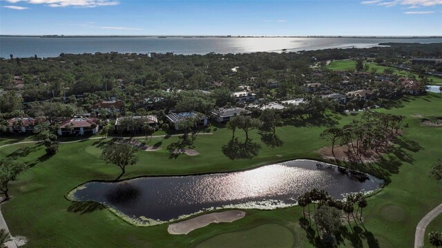 3410 Avenida Madera Unit B, Bradenton, FL 34210 - aerial overview of property's location featuring a nearby body of water, a golf club, and nearby suburban area