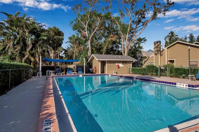 3410 Avenida Madera Unit B, Bradenton, FL 34210 - community pool featuring an outdoor structure