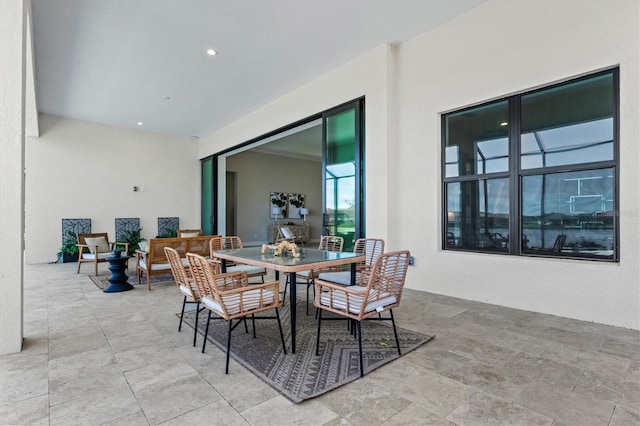 view of dining room