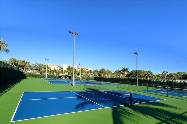 view of tennis court