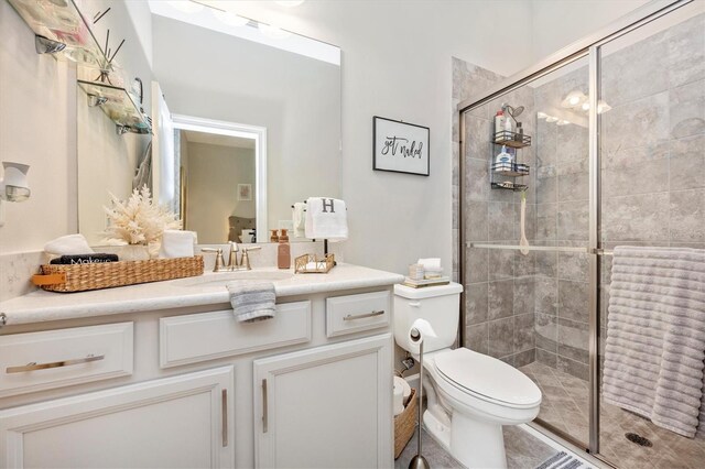 6249 Mesa Gln, Bradenton, FL 34203 - full bath with a stall shower, vanity, and toilet