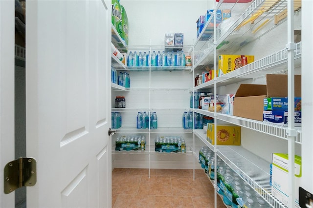 view of pantry