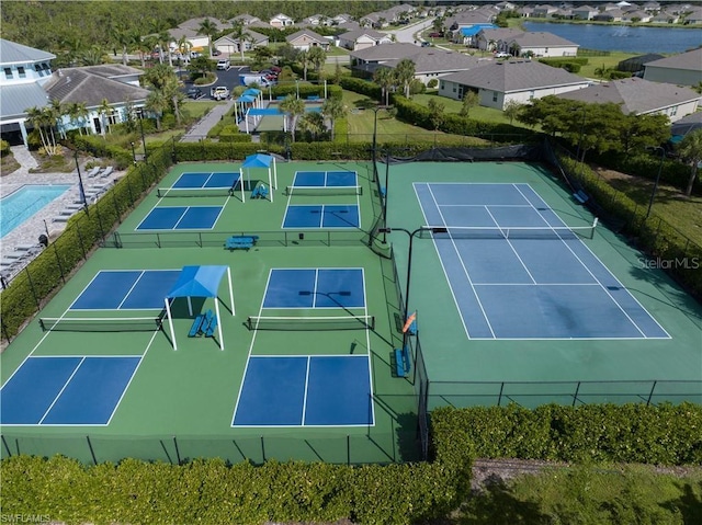 view of tennis court