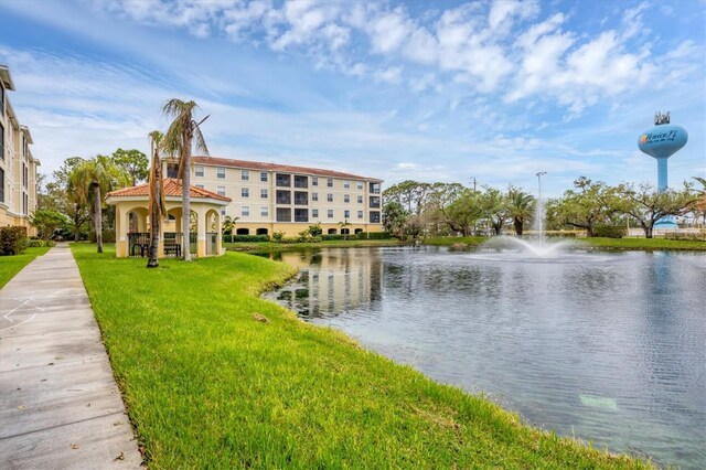 980 Cooper St Unit 302, Venice, FL 34285 - water view featuring a gazebo