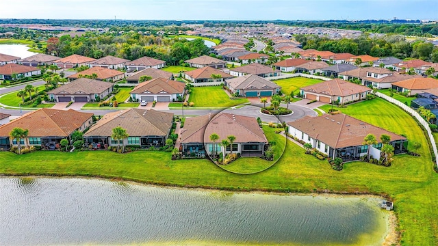 5431 Taliaferro Ct, Palmetto, FL 34221 - aerial view of residential area with a large body of water