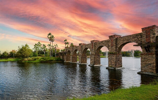 5431 Taliaferro Ct, Palmetto, FL 34221 - water view with a notable bridge