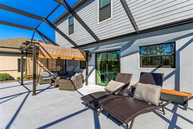 view of patio / terrace featuring outdoor lounge area