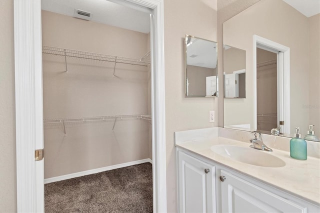 bathroom featuring vanity