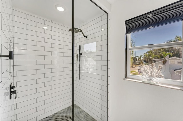 bathroom with an enclosed shower