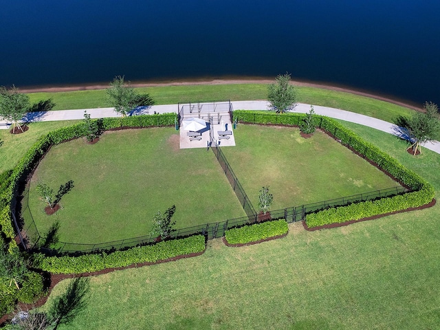 aerial view with a rural view