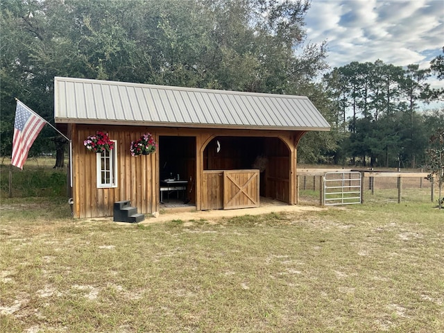 view of stable