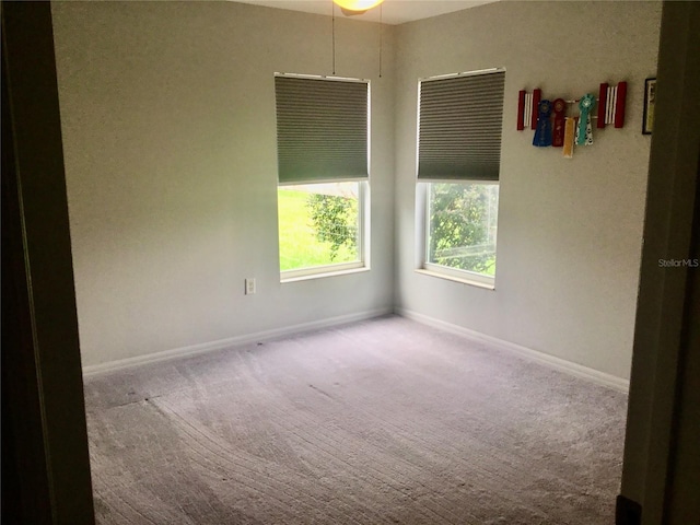 view of carpeted empty room