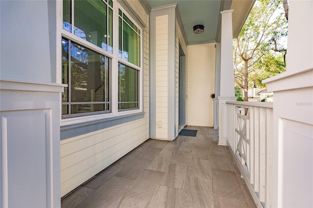 balcony with a porch