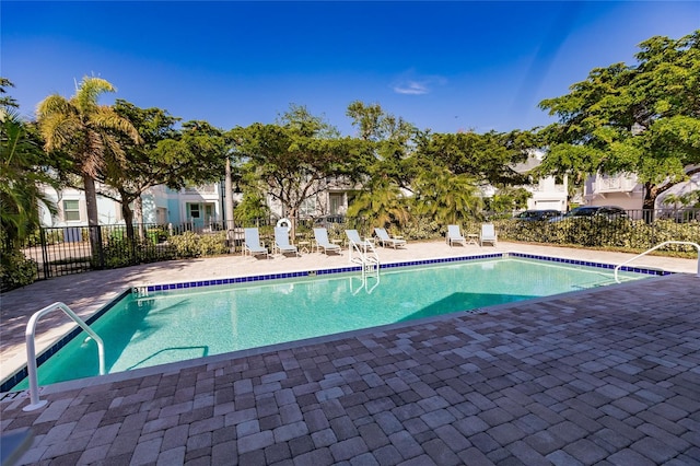 view of pool with a patio area