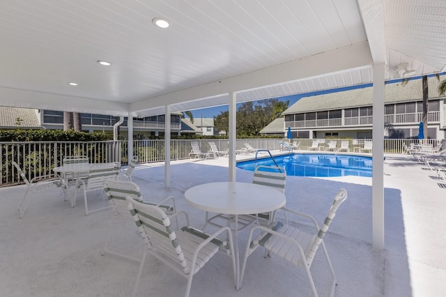 view of pool with a patio area