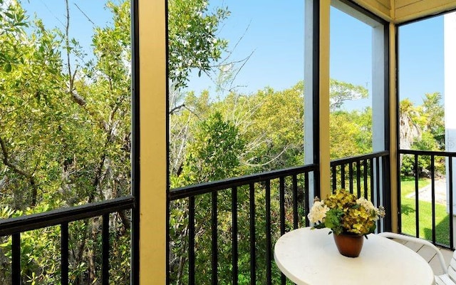 sunroom / solarium with a wealth of natural light