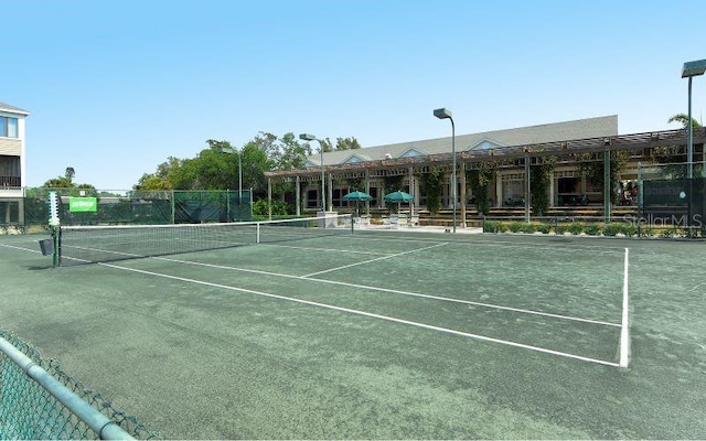 view of tennis court