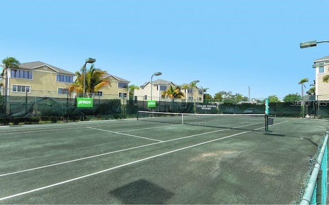 view of tennis court