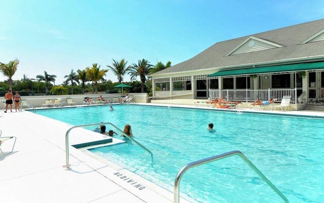 view of pool with a patio area