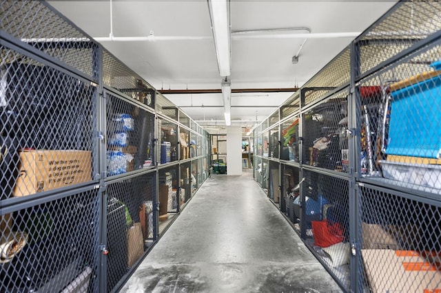 view of storage area