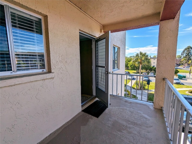 view of balcony